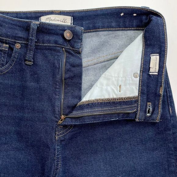 Madewell Curvy High-Rise Skinny Jean Tencel Stretch Orland Wash Dark Blue 27 - Picture 7 of 10